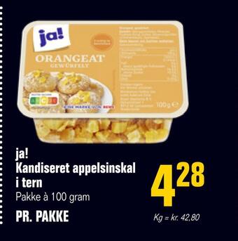 Otto Duborg Ja! kandiseret appelsinskal i tern tilbud