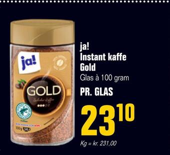 Otto Duborg Ja! instant kaffe gold tilbud