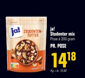 Otto Duborg Ja! studenter mix tilbud