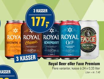 Otto Duborg Royal beer eller faxe premium tilbud