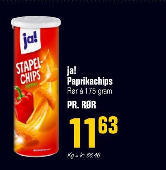 Otto Duborg Ja! paprikachips tilbud