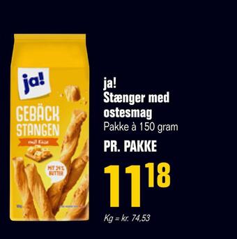 Otto Duborg Ja! stænger med ostesmag tilbud