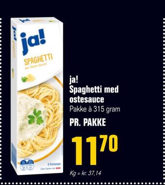 Otto Duborg Ja! spaghetti med ostesauce tilbud