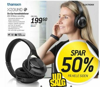 Thansen On-Ear hovedtelefoner tilbud