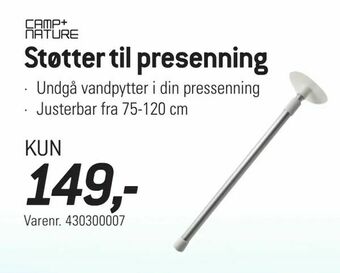 Thansen Støtter til presenning tilbud