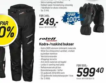 Thansen Kodra-/ruskind bukser tilbud