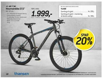 Thansen Mountainbike 27,5" tilbud