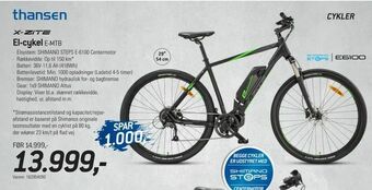 Thansen El-cykel E-MTB tilbud