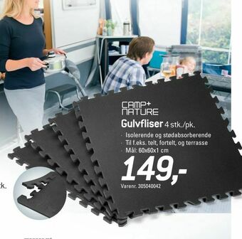 Thansen Gulvfliser 4 stk/pk tilbud