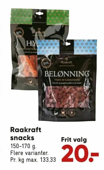Bilka Raakraft snacks tilbud