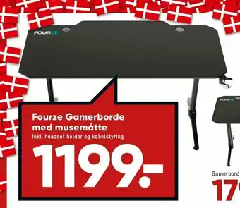 Fourze Gamerborde med musemåtte