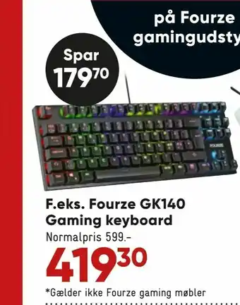 Bilka Fourze GK140 Gaming keyboard tilbud