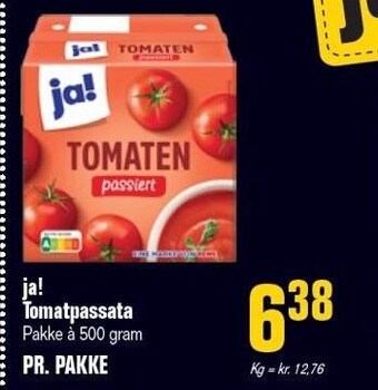 Otto Duborg Ja! tomatpasta tilbud