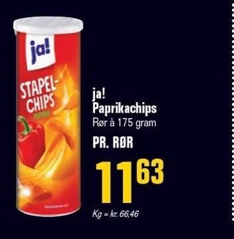 Otto Duborg Ja! paprikachips tilbud