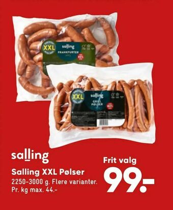 Bilka Salling XXL Pølser tilbud
