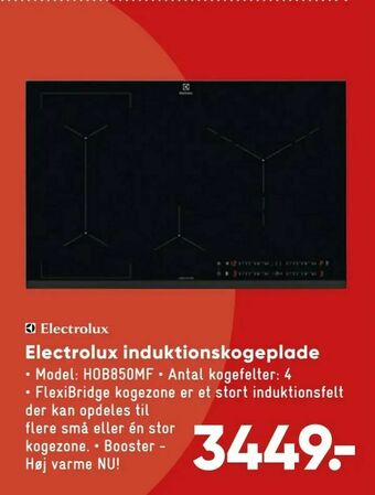 Bilka Electrolux induktionskogeplade tilbud