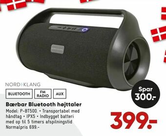 Bilka Bærbar Bluetooth højttaler tilbud