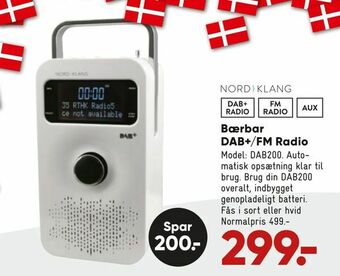 Bilka Bærbar DAB+/FM Radio tilbud