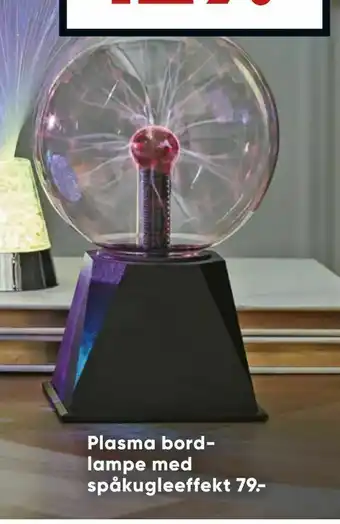 Bilka Plasma bordlampe med spåkugleeffect tilbud