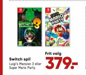 Bilka Switch spil tilbud