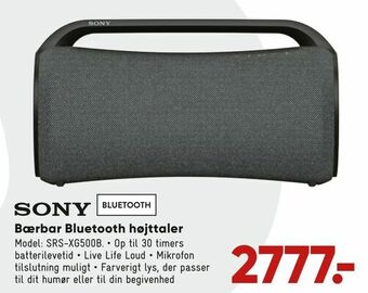 Bilka Bærbar Bluetooth højttaler tilbud