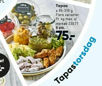 Bilka Tapas tilbud