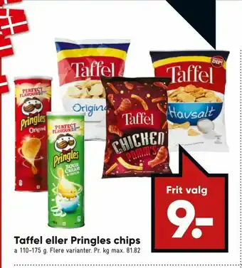 Bilka Taffel eller Pringles chips tilbud