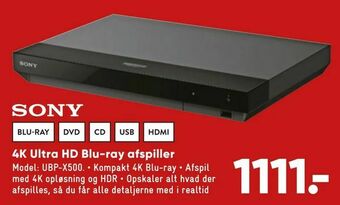 Bilka 4K Ultra HD Blu-ray afspiller tilbud