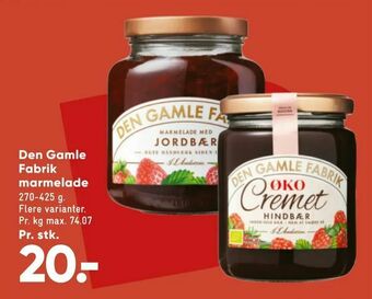 Bilka Den Gamle Fabrik marmelade tilbud