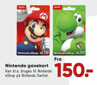 Bilka Nintendo gavekort tilbud