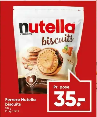 Bilka Ferrero Nutella biscuits tilbud