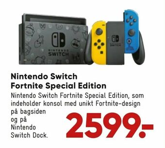 Bilka Nintendo Switch Fortnite Special Edition tilbud