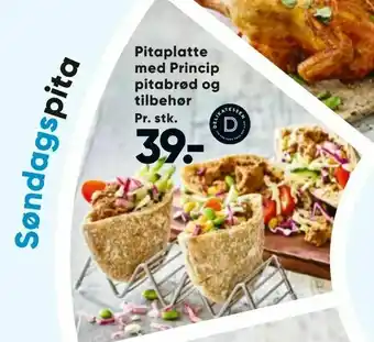 Bilka Pitaplatte med Princip pitabrød og tilbehør tilbud