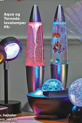Bilka Aqua og Tornado lavalamper tilbud