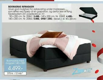 Daells Bolighus Boxmadras m/magasin tilbud