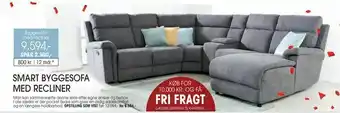Daells Bolighus Smart byggesofa med recliner tilbud
