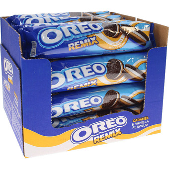 Oreo | oreo remix vanille & karamel 16-pak | brød, kiks & kager > boller, kiks & kager