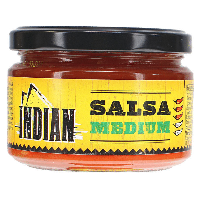 Indian tex mex salsa medium tilbud hos Motatos