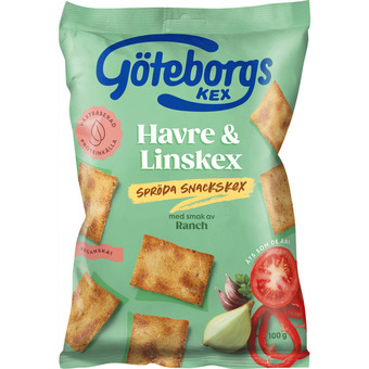 Göteborgs kex - 2 x havre & linse kiks ranch