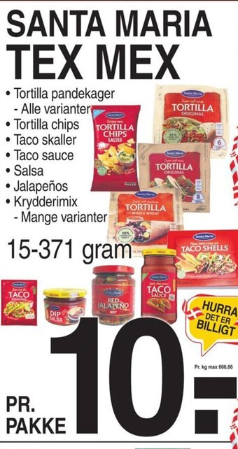 ABC Lavpris SANTA MARIA TEX MEX tilbud