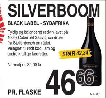 ABC Lavpris SILVERBOOM BLACK LABEL - SYDAFRIKA tilbud