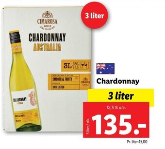 Lidl Chardonnay 3 liter tilbud