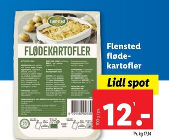 Lidl Flensted fløde-kartofler tilbud