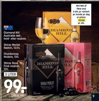 Diamond Hill Australsk rød-, hvid- eller rosévin
