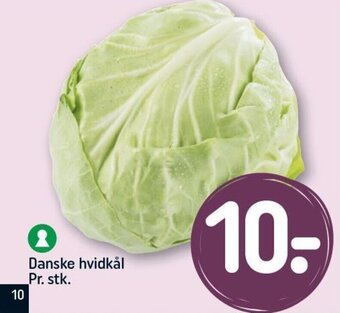 REMA 1000 2 Danske hvidkål Pr. stk. tilbud