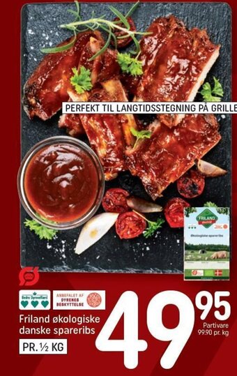 REMA 1000 Friland økologiske danske spareribs tilbud