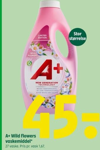 Coop 365 A+ vaskemiddel-flydende tilbud