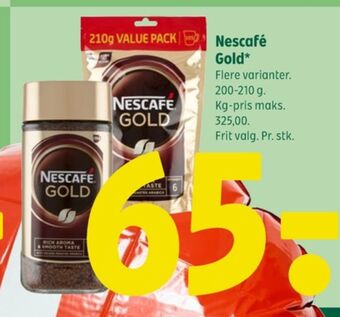 Coop 365 Gold instant kaffe tilbud
