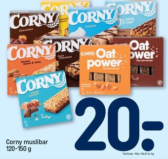 REMA 1000 Corny muslibar 120-150 g tilbud
