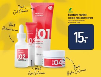 Føtex Facefacts routine creme, rens eller serum tilbud